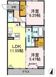 ディアコートの物件間取画像